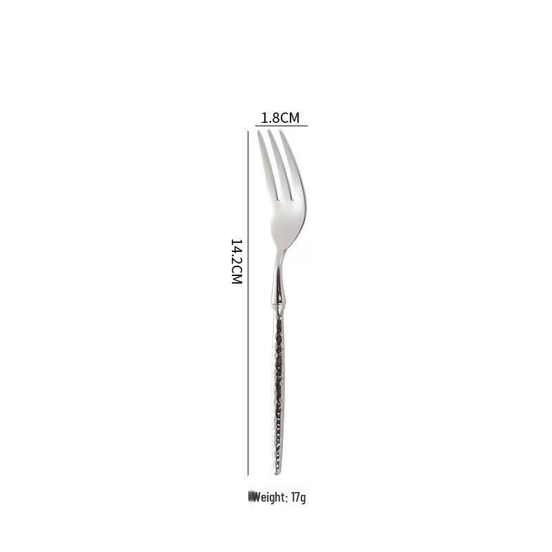 Ballet Hammer Pattern 304 Stainless Steel Western Cutlery Set: Knife, Fork, Spoon for Restaurant or Home Use