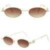 Bling Oval Women Eyewear Y2k Anti-Blue Light Spectacles Simple Rhinestone Sunglasses  Travel