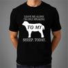 Funny Sheep Talking T-Shirt: Leave Me Alone Cotton Tee
