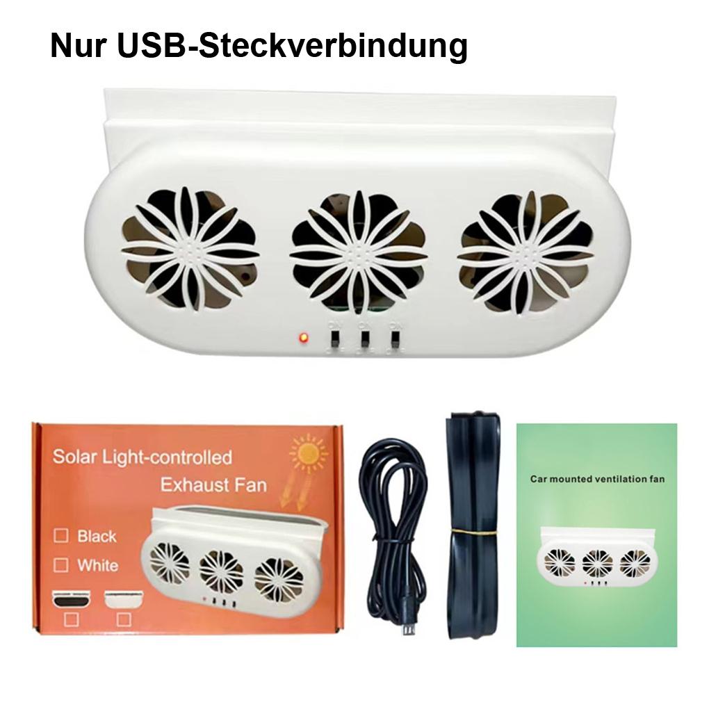 

Вентилятор вытяжной автомобильный на солнечной батарее USB Вентилятор вытяжной для автомобиля Грузовики Автодом Прочный Белый USB