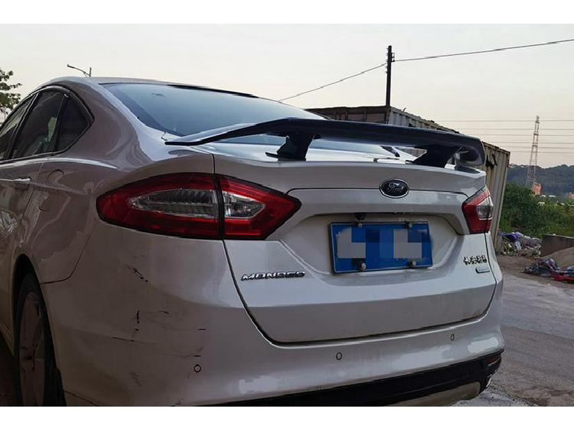 ABS Carbon Fiber Texture No-Drill Rear Spoiler for GT Sports Cars - B Style Airplane Wing