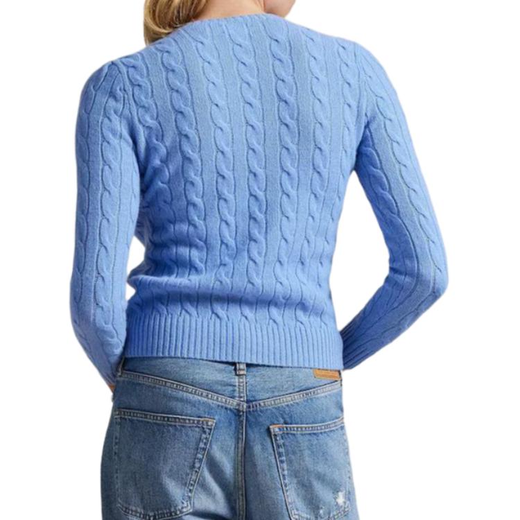 Polo Ralph Lauren Cable Knit Cotton Crew Neck Sweater Slim Fit Women sweater 211971869-009