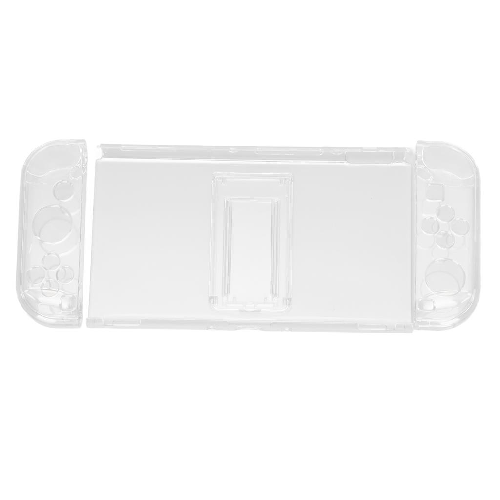 Ochranný kryt pre hernú konzolu Priehľadný PC obal na ovládač s nastaviteľným stojanom pre Switch OLED