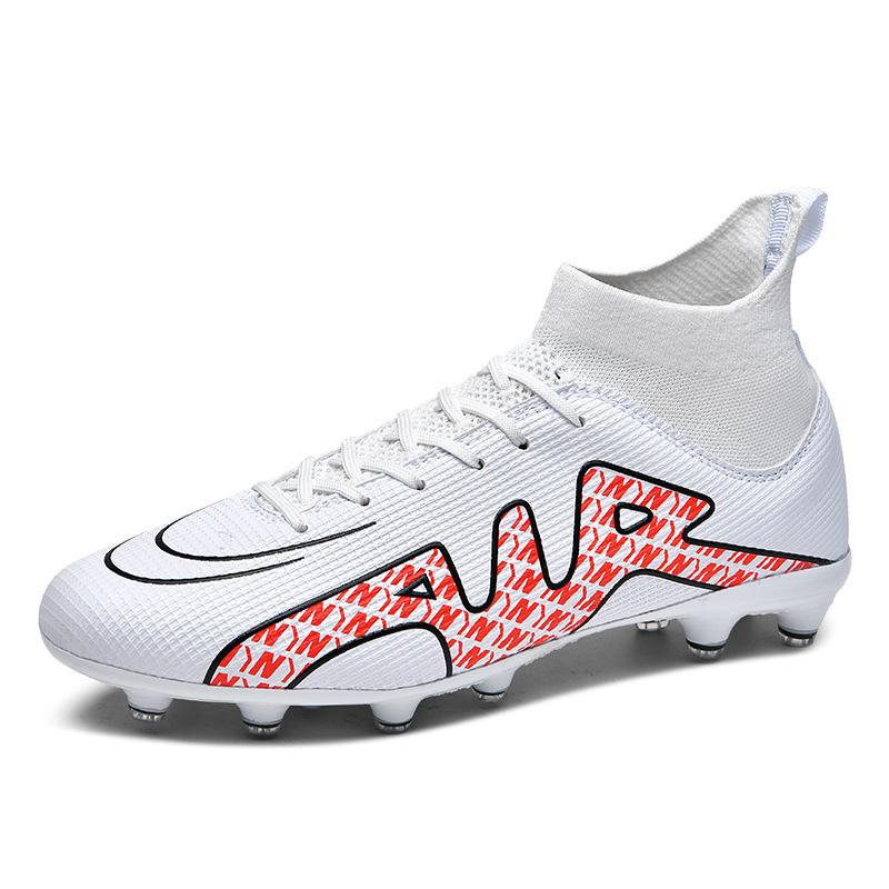 Football Shoes High Top Men's Broken Nails Long Nails Students Youth Sports Turf Competition Training Non-slip Sneakers