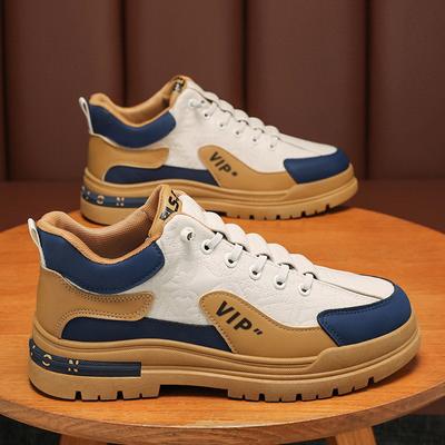 Męskie Buty Oddychające Buty Robocze Męski Trend Antypoślizgowe Odporne na Zużycie Buty Sportowe i Rekreacyjne Buty Deskorolkowe Buty BHP