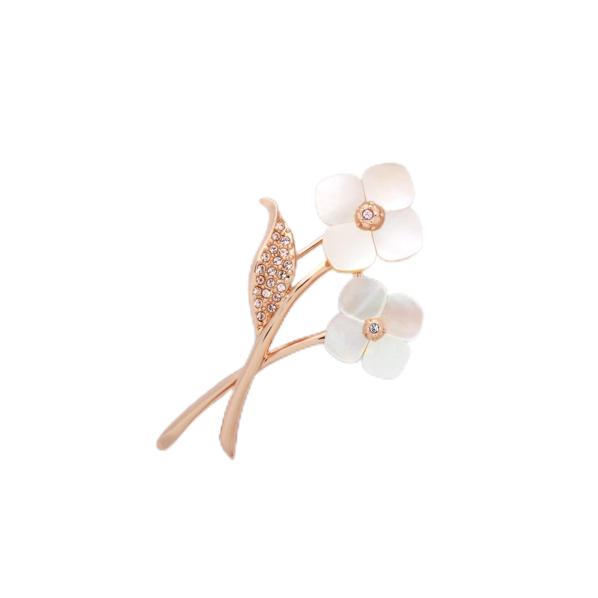 

Shell flower brooch VBMV2004 P2 [Vendome Boutique] рожевий