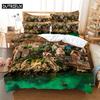 House Bedding 3-piece Digital Printing Cartoon Plain Weave Craft For North America And Europe Bedding Set Queen