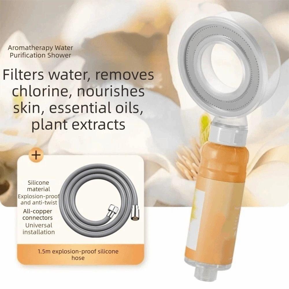 Built-in Water Filter Pressurized Shower Head Chlorine Removal Function Pressurized Design Shower Head With Water Filter