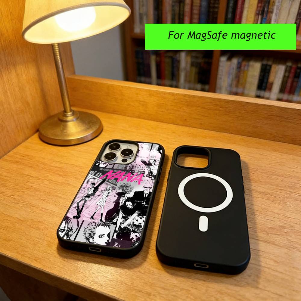Anime N-Nana Osaki Phone Case For iPhone17,16,15,14,13,12,11 Plus,Pro Magnetic For Magsafe Wireless Charging iPhone12PRO