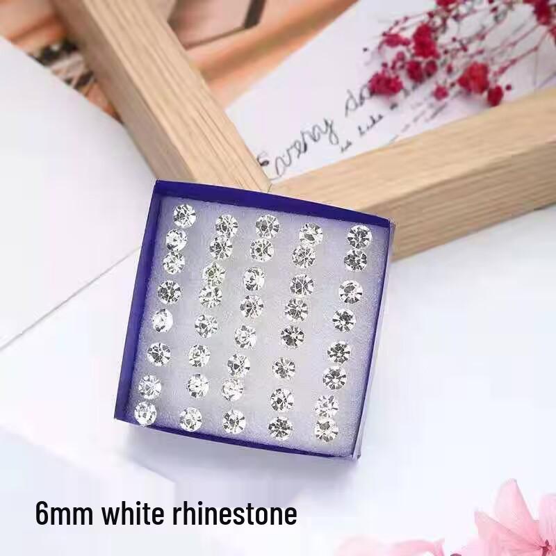 Black Zircon Stud Earrings: Cute & Simple Korean Style for Girls