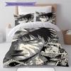 Cartoon Pattern Bedding Quilt Set Quilt Cover Pillowcase Home Decoration Birthday Gift (1 * duvet cover + 2 * pillowcase, without core)