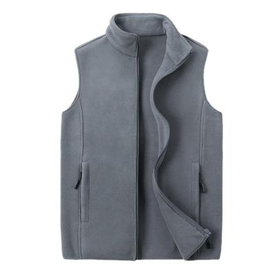 Men's Loose Fit Fleece Vest for Spring and Autumn - Outdoor Sports Plus Size Gilet Jacket