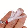 1Pcs Reflective Jig Fishing Lures Saltwater (10g, 15g, 20g, 25g, 30g, 40g, 60g) Tuna Bass Silvery Lures Feather Tail bait