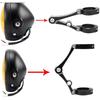 33mm-58mm Uchwyt Reflektora Mocowanie Zacisk Rura Lagowa Uchwyt Lampy 54mm 49mm 45mm 41mm 37mm Motocykl Bobber Cafe Racer Uniwersalny(Pasuje do 45-49mm Czarny)