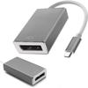 Qoltec Adapter USB-C 3.1 | DisplayPort | 4K | MHL | Aluminium