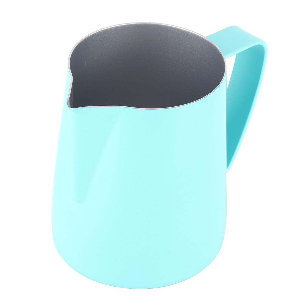 Kávová napěňovací konvička s výlevkou Nerezová konvička na mléko pro domácí kavárnu Mátově zelená 600 ml