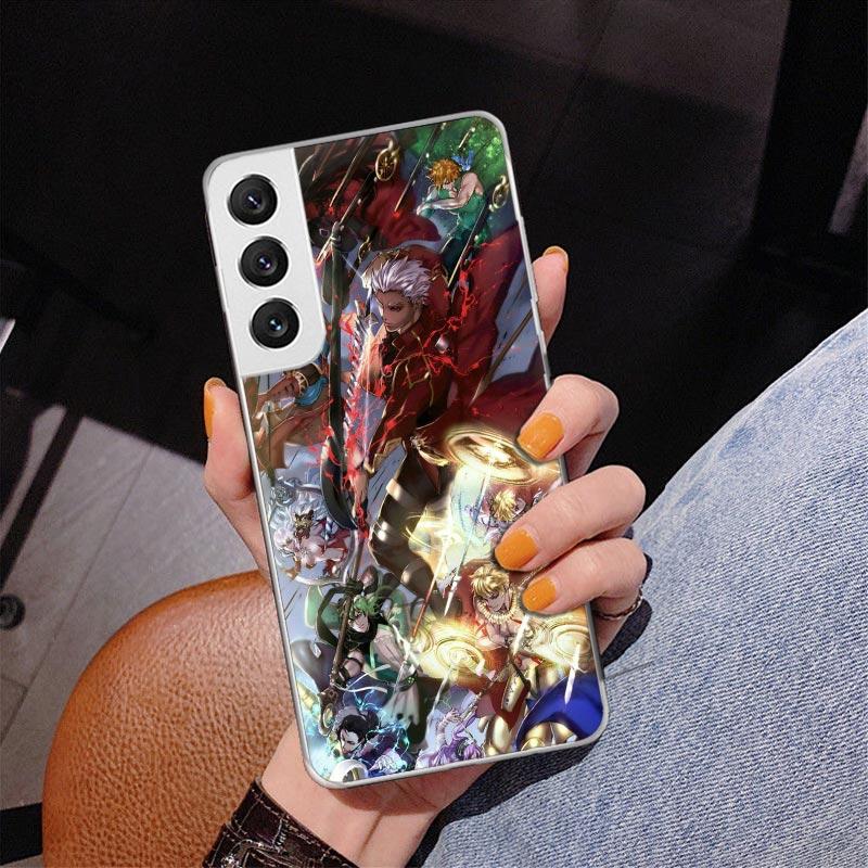 Fate Zero Stay Night Saber Phone Case For Samsung Galaxy S24 S25 Edge S26 Ultra S23 S22 S21 Plus S20 FE + Personalized Print Cov