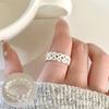VENTFILLE 925 Sterling Rings for Women Fashion Geometric Handmade Irregular Line Ring Party Birthday Gift Dropshipping