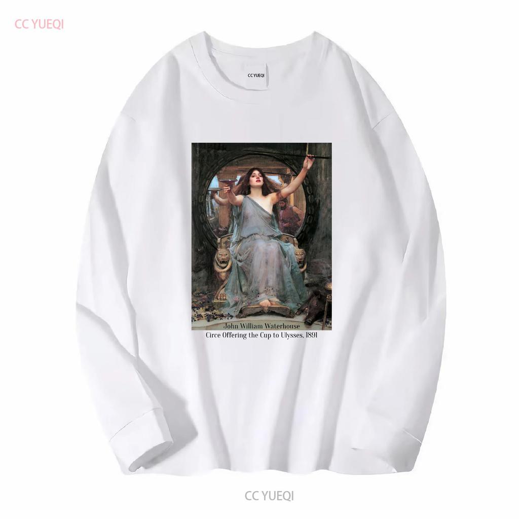 John William Waterhouse Circe Invidiosa T Shirt Long Or Short Sleeves Vintage Washed Versatile Slightly Designer Clothes