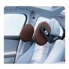 Car Headrest Pillow 3 Point Linkage Road Pal Head Neck Support Pillow Thickened   for Vehicles Brown