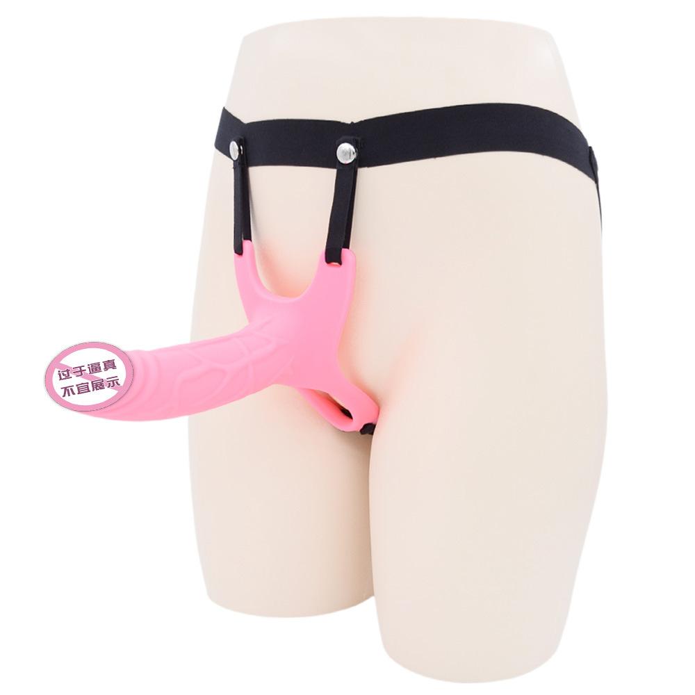 Silicone Hollow Penis Set Wearables for Males Lengthened Delay Ring Dildo Sets Bigger and Thicker Couple Sex Toys