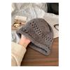 Women S Korean Style Solid Color Knit Beanie Loose Fit Warm Hat