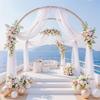 Wedding Arch Draping Fabric Sheer Drapes for Backdrop Curtains Sheer Birthday Party Wedding Ceremony Reception Arch Drapes