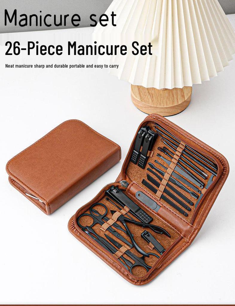 Premium 26-Piece Stainless Steel Nail Clipper & Manicure Set
