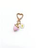 Charming Bowknot Heart-Shaped Strawberry Keychain