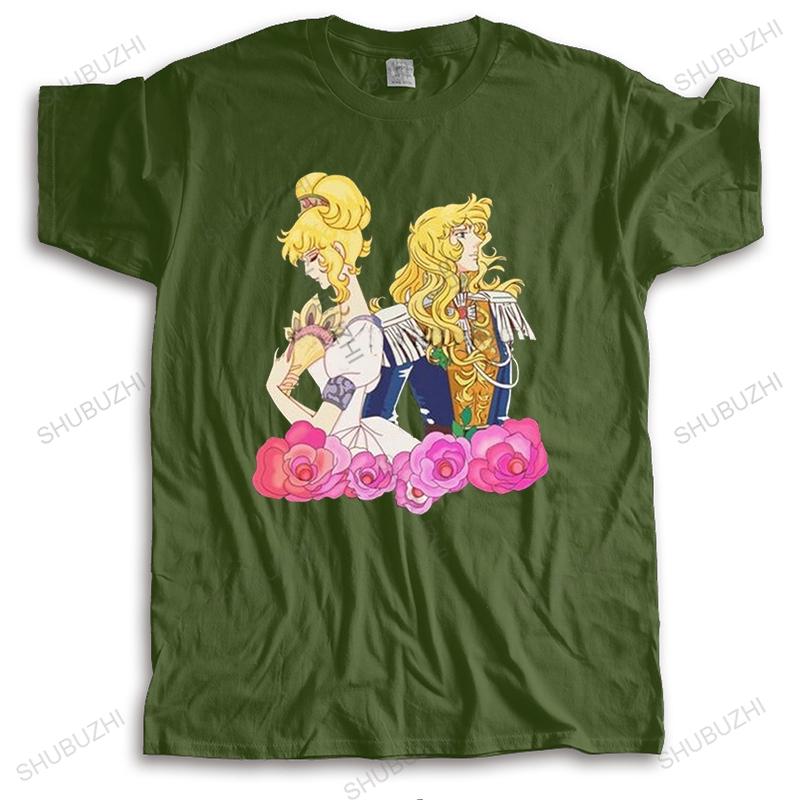 Fashion T Shirt Unisex Lady Oscar Girl And Boy Androgyne Tshirt Short Sleeves Pure Cotton Tee Tops The Rose Of Versailles Tshirt