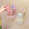 Bathroom Storage Shelf With Suction Cup Holds Firmly Waterproof ABS Plastic Wall Organizers for Small Space Saving
