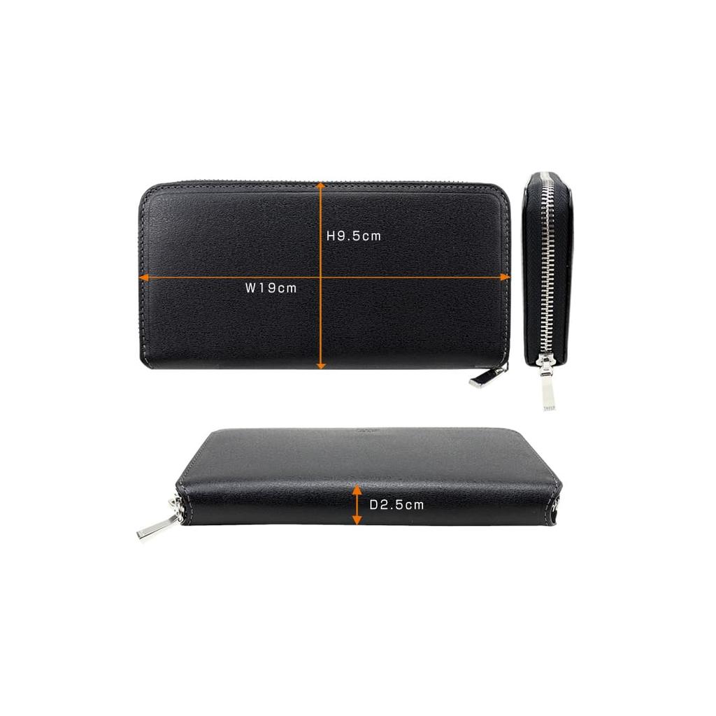 Takeo Kikuchi Max Embossed Leather Long Wallet Embossed Men's (Cowhide (Italian Leather), Green)