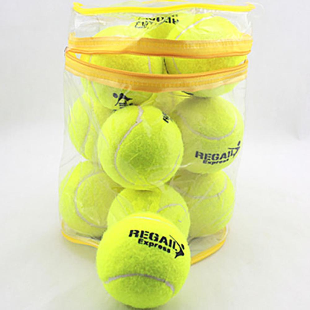 Tennis Balls 12 Pack Durable Pressurized Tennis Balls High Bounce Practice Training Tennis Ball for Beginners Tennis Accessories