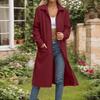 Women's Loose Comfortable Casual Fashionable Solid Color Medium Long Sleeved Jacket