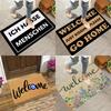 1 Pcs of Evil Eye Door Mat WELCOME Rug Living Room Bedroom Entry Doormat Outdoor Nonslip Floor Mat Sofa Foot Mat Kitchen Mat