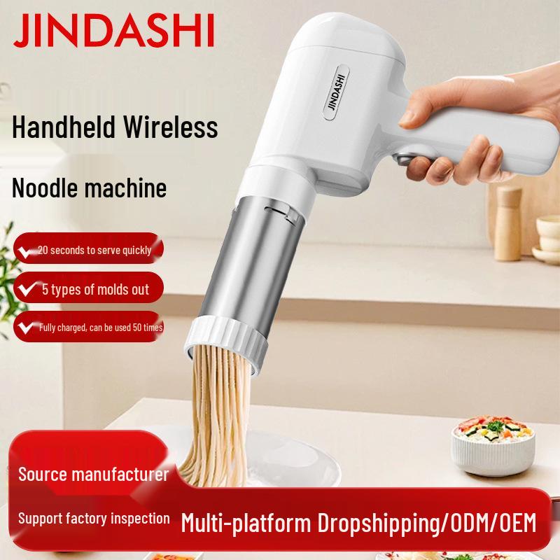 New Handheld Electric Noodle Machine: Portable, Fully Automatic Pressing Gun for Easy Homemade Noodles