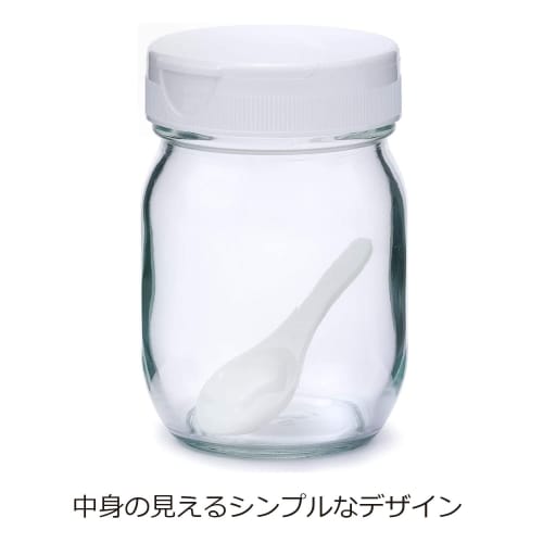 Seisho Cellarmate 2-Way Storage Jar, 320ml Glass Container with Spoon, 228168, for Sprinkling and Seasoning, Made In Japan