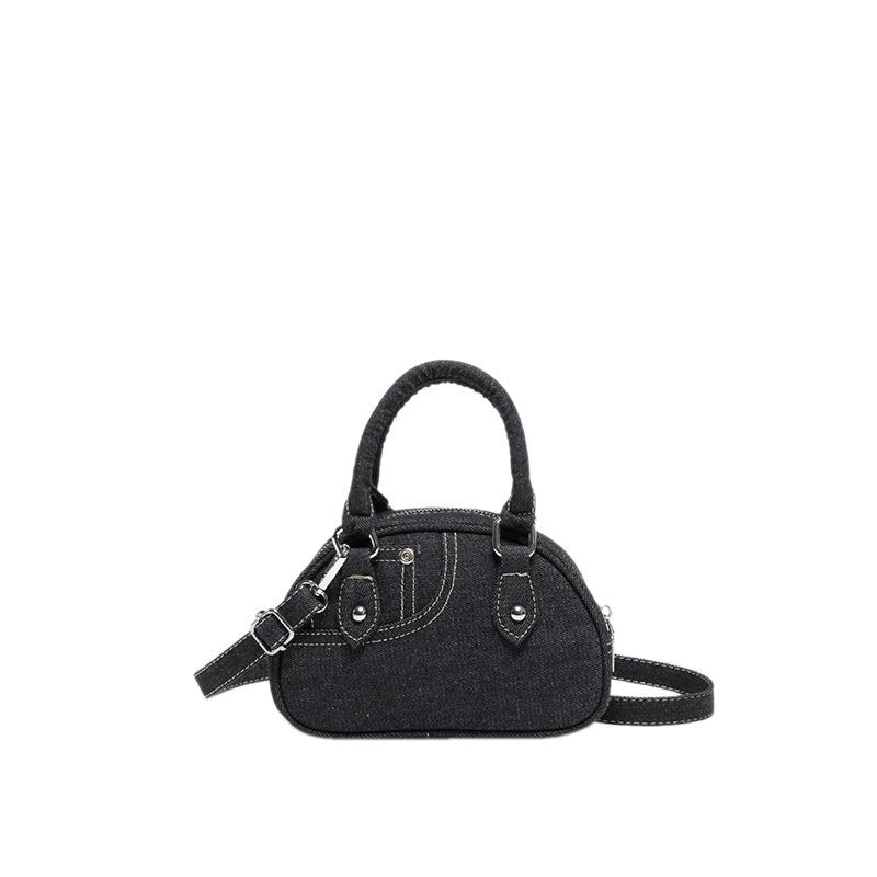 

Bowling bag niche design handbag high-end mini bag new trendy shoulder crossbody small bag women чёрный