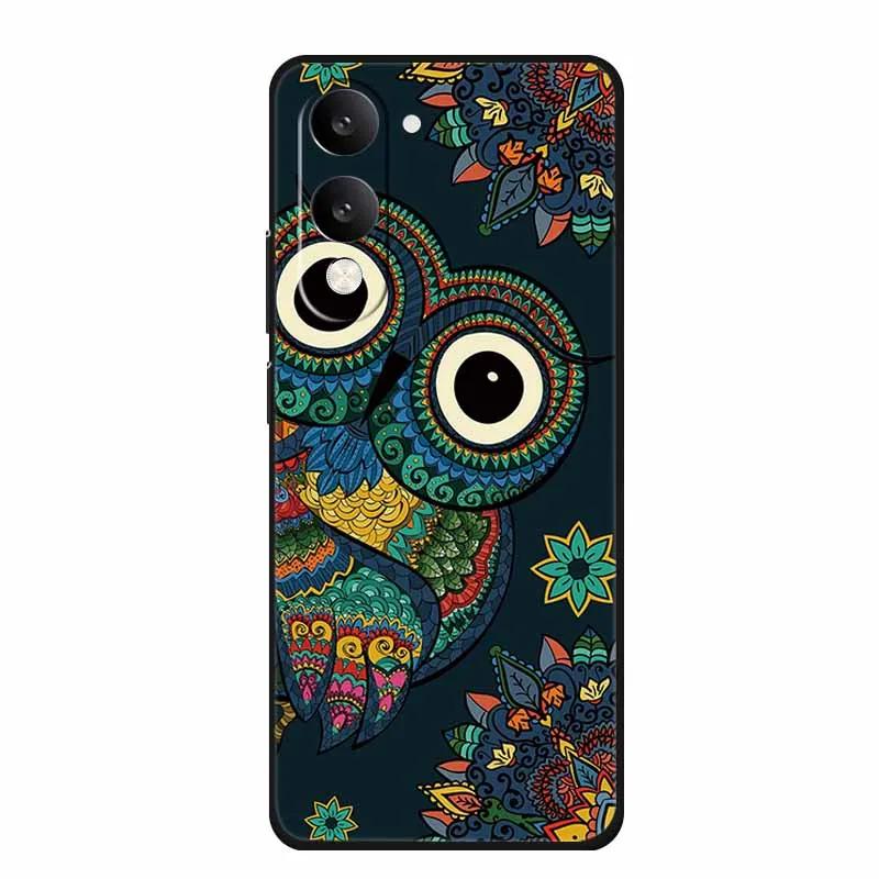 Phone Case For Vivo T4 Lite 5G Soft Silicone Cover Black TPU Cases For Vivo T 4Lite T 4 Lite Funda Back Protective Para Bumper