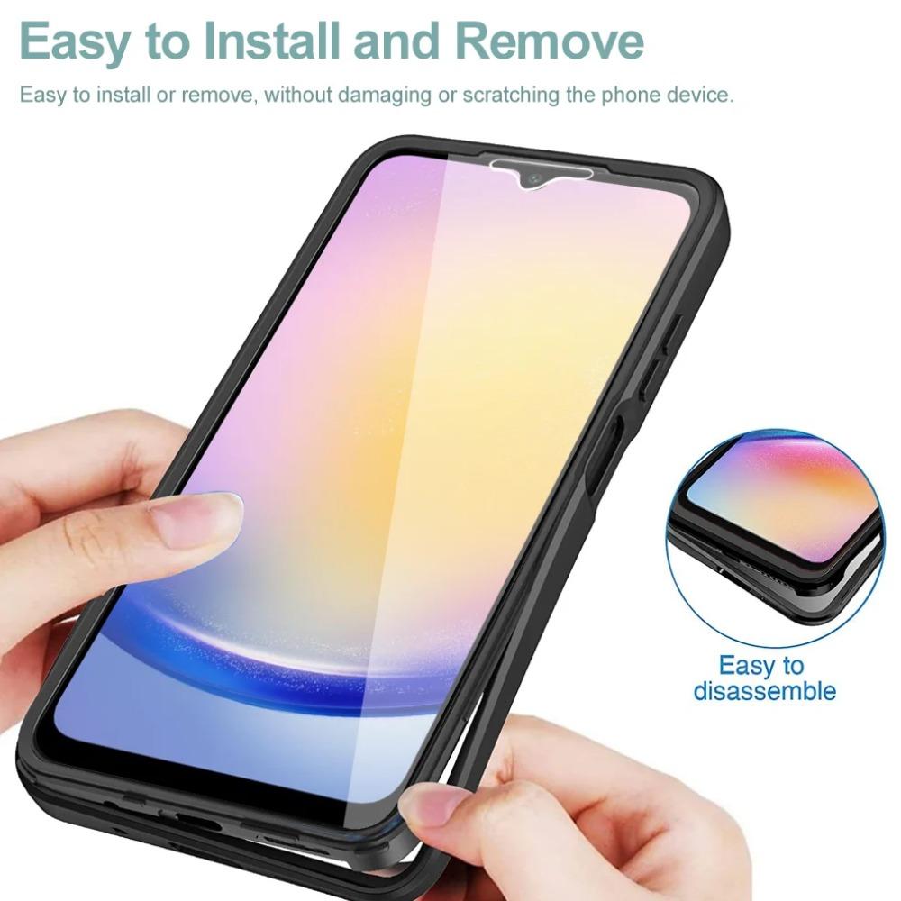 360 Full Body Screen Protector Transparent Case For Samsung Galaxy A82 A73 A72 A71 A55 A54 A53 A51 A35 A34 A33 A25 M53 M33 Cover