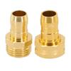 3/4 Inch Garden Brass Mender End Repair Kit Hose Connector Male Female