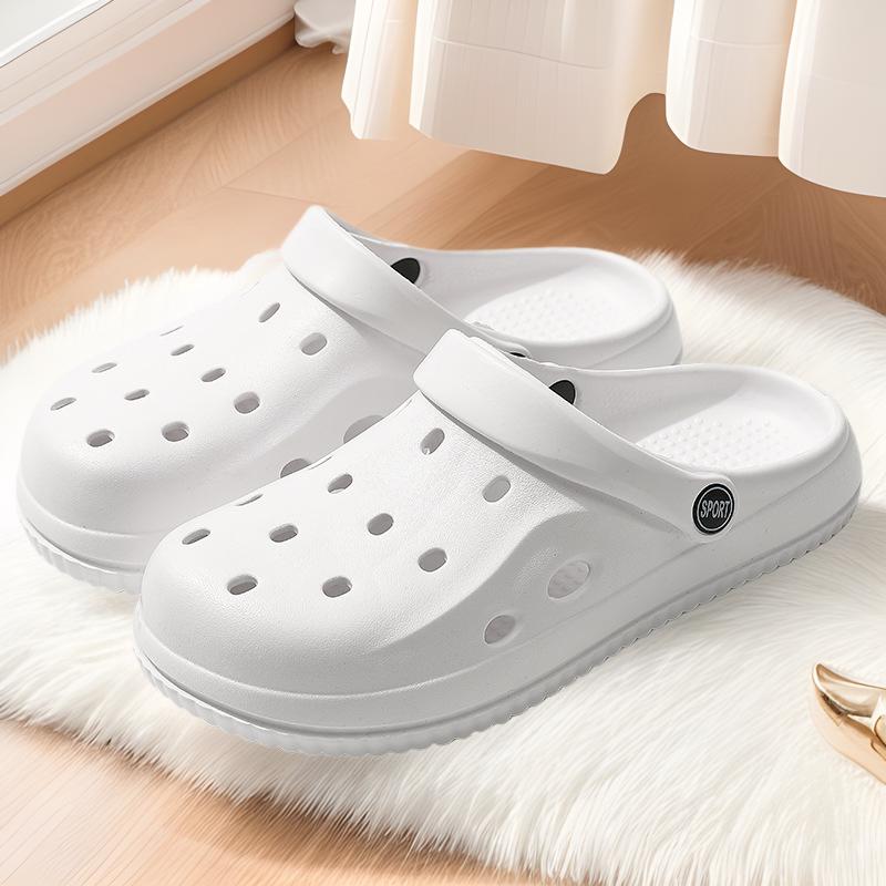 

2025 Non-Slip Thick-Soled Silent Cool Slippers - Men s Outdoor & Beach Wear 42 білий