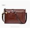 Shoulder bag for women, retro large-capacity crocodile pattern mother-in-law bag six-piece set
