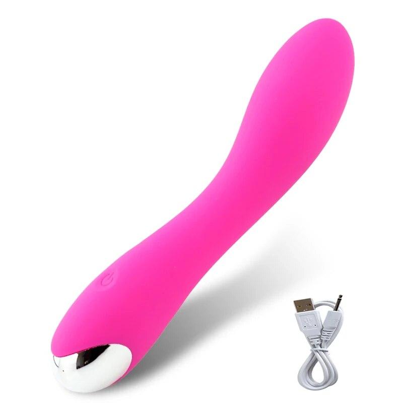 Soft and realistic silicone dildo vibrator G-spot clit stimulator female vibrator, female anus adult female sex toy