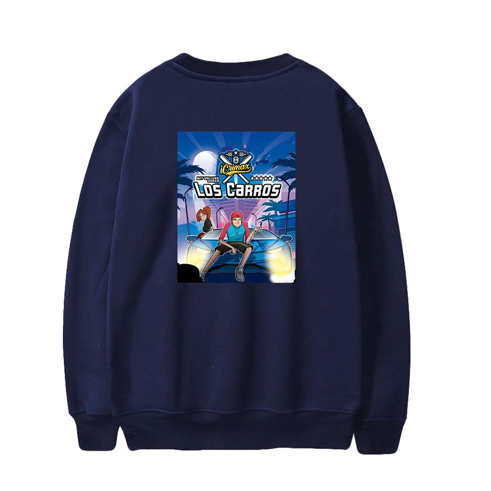 Icrimax Hoodie Women Men O-neck Long Sleeve Crewneck Sweatshirt Casual Tracksuit Funny Clothes