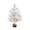 Delightful Mini Feather Christmas Tree with Light Ornaments Tabletop Christmas Tree, Easy To Assemble Cheerful Designs