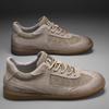 Large size pigskin retro German training shoes breathable casual leather shoes