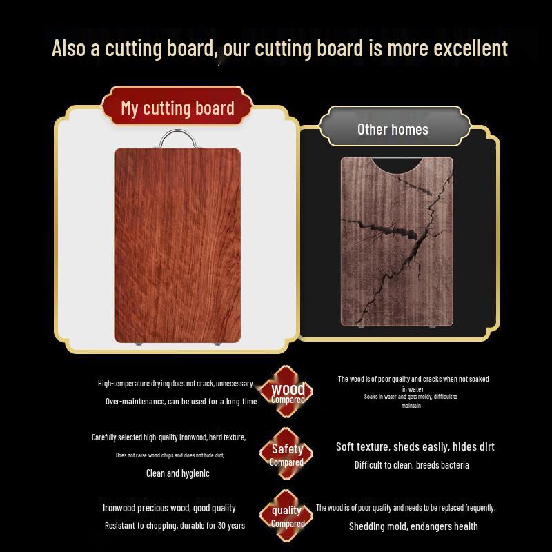 Lijia Ironwood Solid Wood Chopping Board