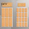 DIY Craft Labels for Storage Self-Adhesive Cork Labels, Waterproof Stickers with Retro Wood Texture, Small Crafts Removable Writable Tags Jars
