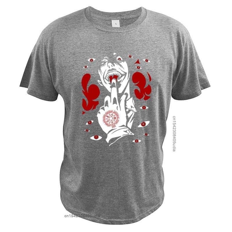Alucard T Shirt Hellsing Mashup Manga Series Great Design High Quality Digital Print Casual Summer T-Shirt S